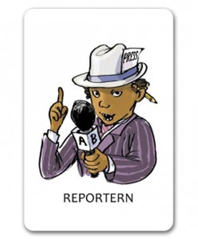 46 Reportern Reportern ställer frågor på tre nivåer om texten. Dessa nivåer är på raden, mellan raderna och bortom raderna.