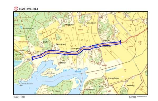 N 946, Råö, BASSÅS Motivering: Vägkanter med förekomst av sandödla (VU) och begränsade floravärden. ID på översiktskarta 22 Vägnummer N 946 Namn Gammalt namn - Sida av vägen Råö, BASSÅS Båda sidor.