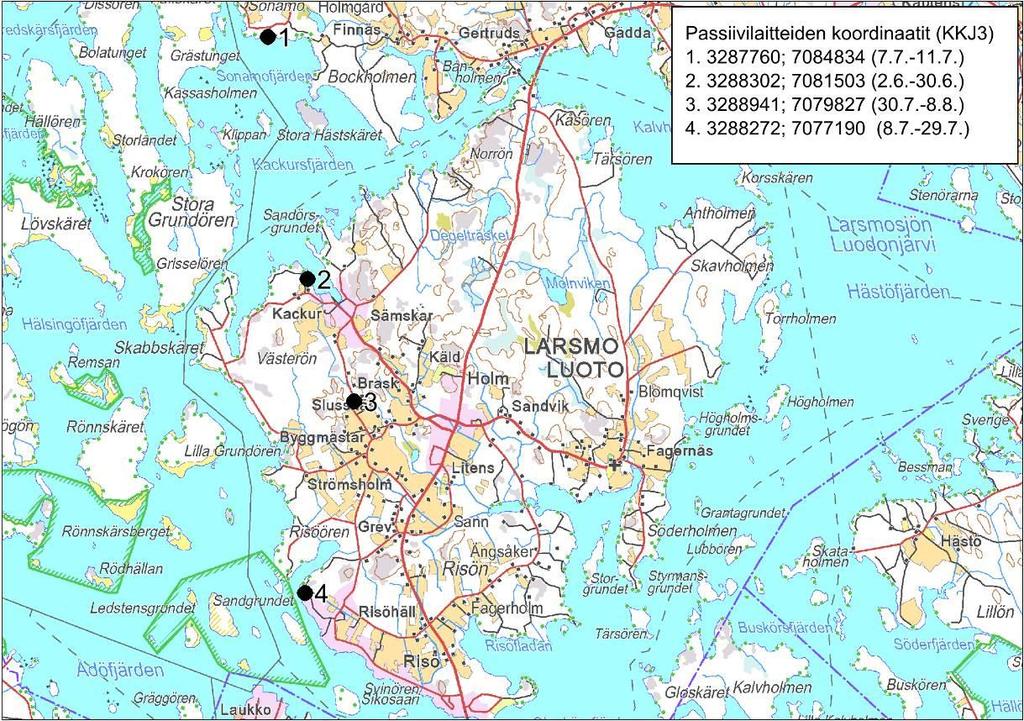 2 musobservationerna under varje fem minuters observationsperiod betraktades som en enda observation.