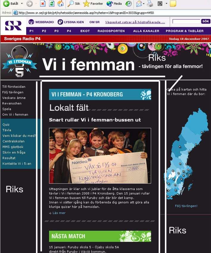När vi byggt upp sidan har vi utgått från att det ska vara så enkelt som möjligt och inte innebär allt för mycket merjobb för lokala program.
