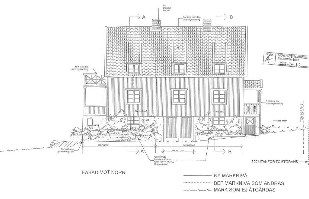 SVEA HOVRÄTT P 3893-16 Mark- och miljööverdomstolen Mark- och miljööverdomstolen gör bedömningen att odlingsbäddarna, som enligt ritningarna är placerade längs fasaderna, inte utgör en del av den