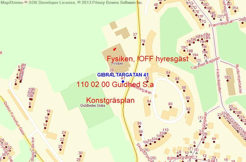 SBK - Adresskarta 6396001 149342 148734 100 m 6395599 Göteborgs Stad