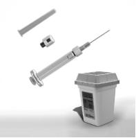 3 Dra ut nålen Dra ut nålen samtidigt som du håller huden utsträckt eller klämmer ihop den runt injektionsstället. Om du använder spritkompresser, håll en på injektionsstället.