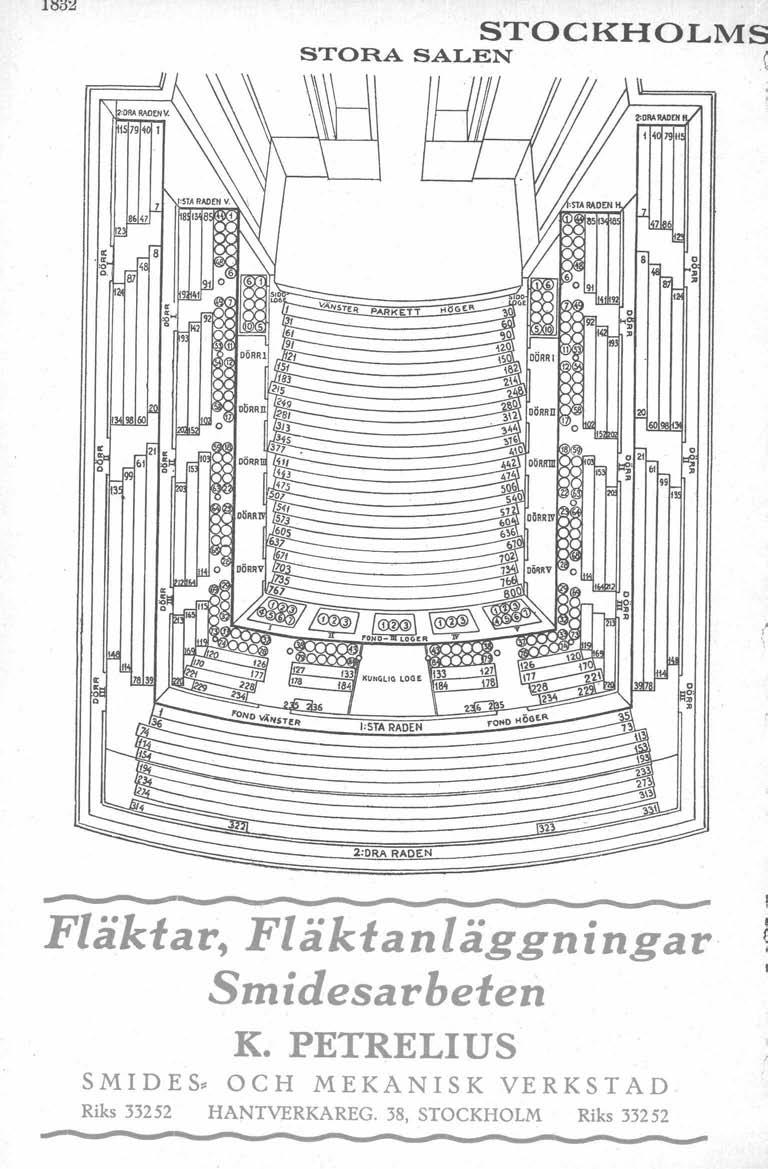 o ọ! \ STOCKHOLMS STORA SALEN ( 1 ''''.~.o Q, 87 Q 2:0RA RADEN._..-.....--....-..._._--.....------....--------_.._-..-_..----------..._-_.