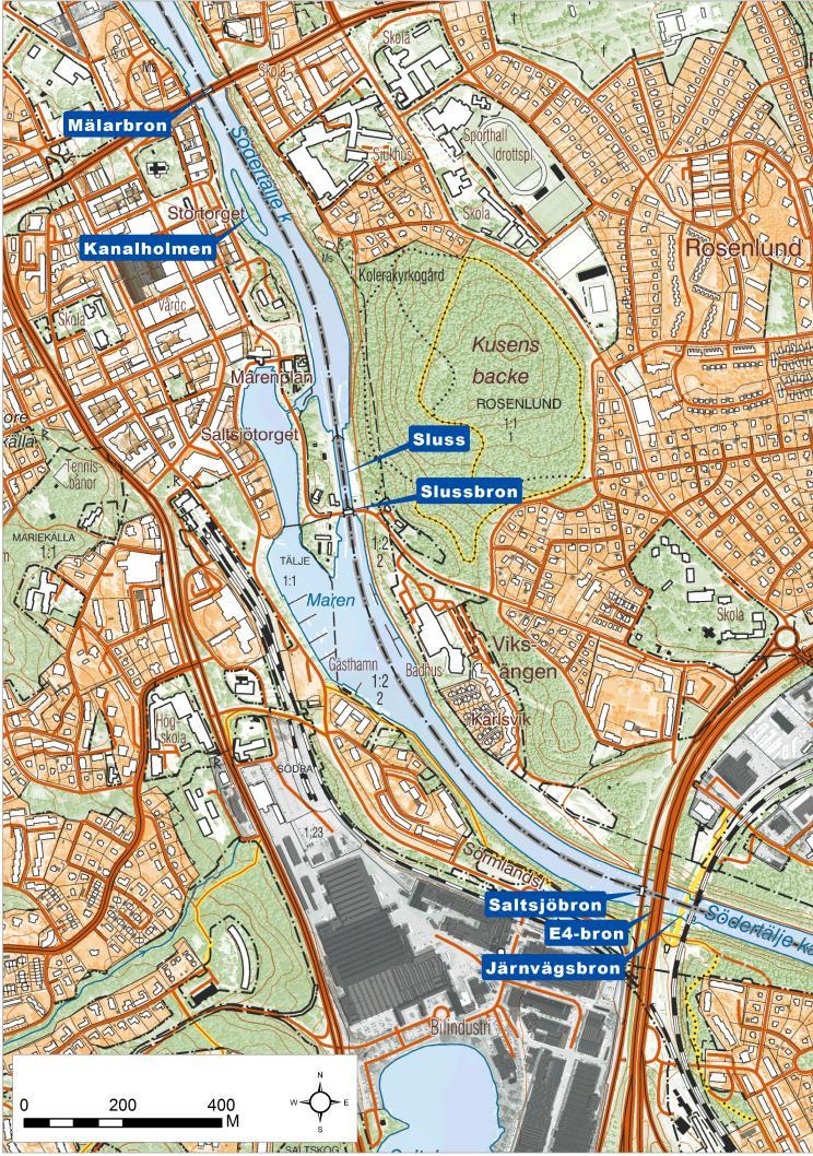 Åtgärder i Södertälje kanal Kanalen breddas, kanalslänter stabiliseras