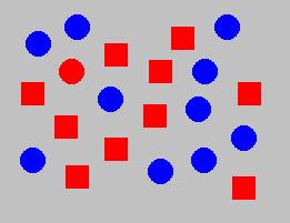 Pop- out effekt För design: Ska någon4ng vara lä= a= hi=a/dra uppmärksamheten 4ll sig, så gör det olikt omgivningen färg, form, storlek, låt det blinka, animering Men tänk på a=: Komplexa