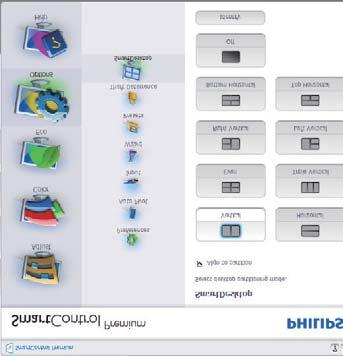 3. Bildoptimering 3.4 SmartDesktop Guide SmartDesktop Installera SmartControl Premium och välj SmartDesktop i Options (Alternativ). När fönstren och musmarkören är inom området markeras området.