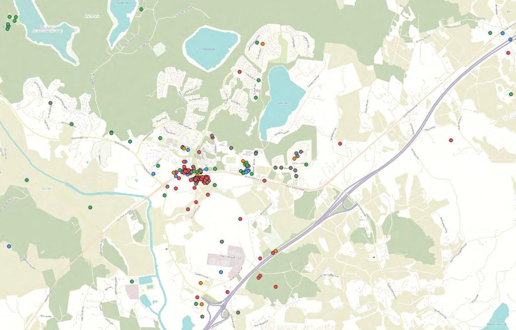 De mest använda parkeringsplatserna