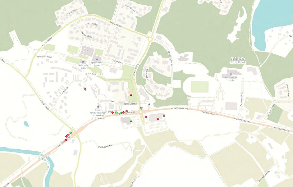 Önskemål om cykelparkeringen i Söderkulla Platser där cykelparkeringen bör