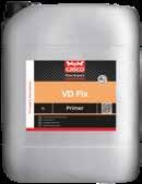 VD VD FIX Vattenbaserad, dispersionbaserad primer VD är vattenbaserad vidhäftningsprimer för underlag innan användning av Casco Floor Expert avjämningsmassor och handspackel.