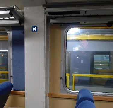 Interiöra dekaler trafikantinfo, vagndel A Vagndel A X12-A-13