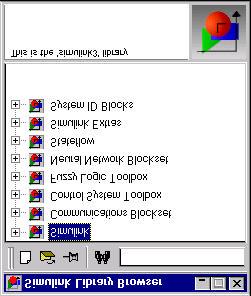 välj en hemkatalog ( cd h:) En ny modell bildar du i Simulink genom att använda rullgardinmenyn "file" - "new" -