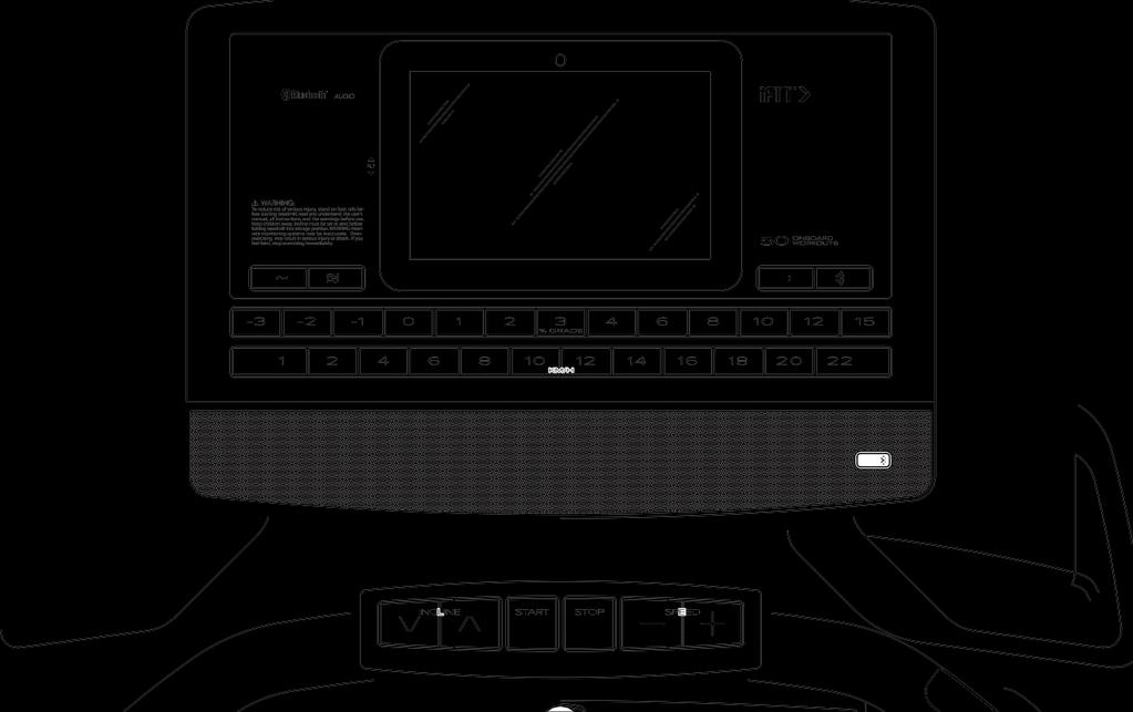 DISPLAYDIAGRAM FUNKTIONER Denna avancerade träningsmaskin har en mängd olika funktioner framtagna för att göra dina träningspass både effektiva och roliga.