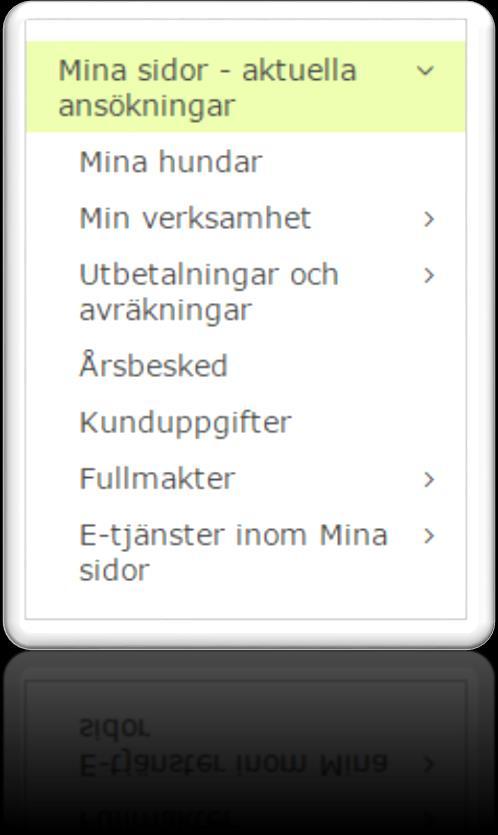 Mina Hundar Numera kan du komma åt hundregistret inifrån Mina sidor. Klicka på Mina hundar och en ny flik öppnas med hundregistret.