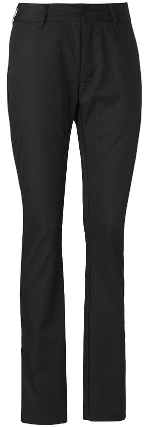 och benvidd. Hel linning med hällor. Sidfickor. Passpolerad bakficka. Kval 201: 015 svart 8619 201-65/35% polyester/bomull HERRBYXA, C44 C60, 146-154 Något smalare passform och benvidd.