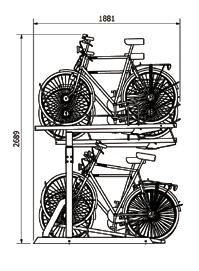 Falco Vert Semivertikala cykelställ är en av våra mest populära modeller.
