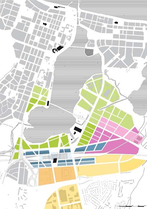 Prioritering 5 Ge chans till stadsutveckling OCH ett vitalt lokalt stadsliv Vättern Skapa flera öst-västliga gator från stationen som möjliggör ett stråk av nära kvarter som kan utnyttja