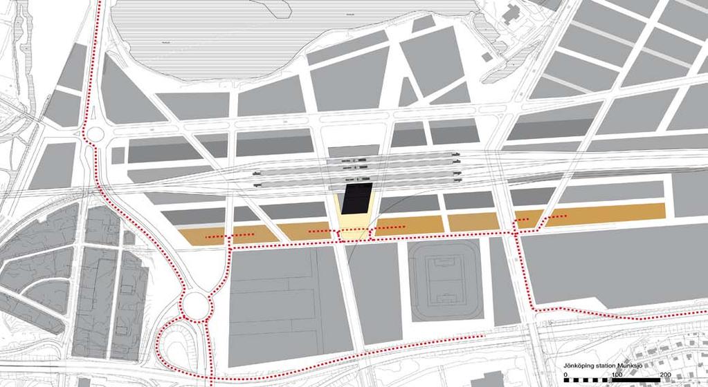 Prioritering 7 Avlasta stadsdelen från biltrafik till stationen.