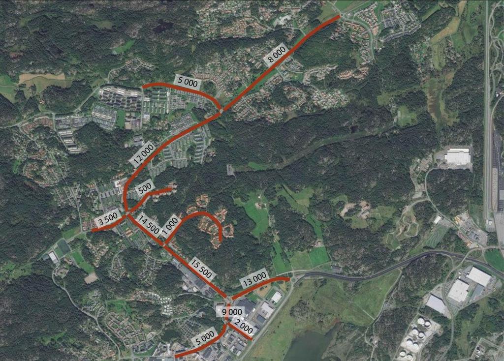 4.4 Biltrafik Inom utredningsområdet är Kongahällavägen huvudgata. Tvärgatorna till Kongahällagatan fungerar som matargator från bostadsområden och till skolor och förskolor.