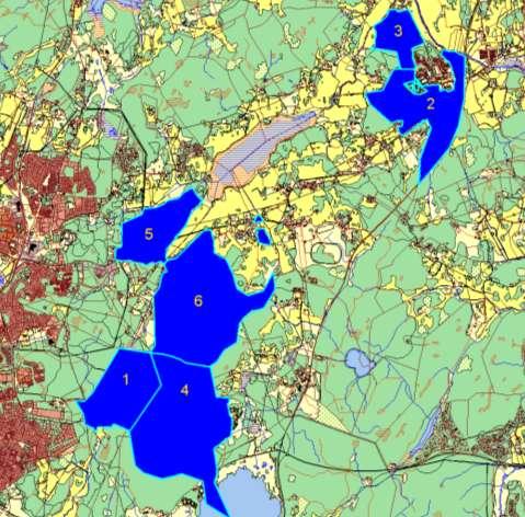 Fastigheterna förvärvades av staden framför allt under 1950- och 1960-talen. Arealen uppgår till totalt ca 1.