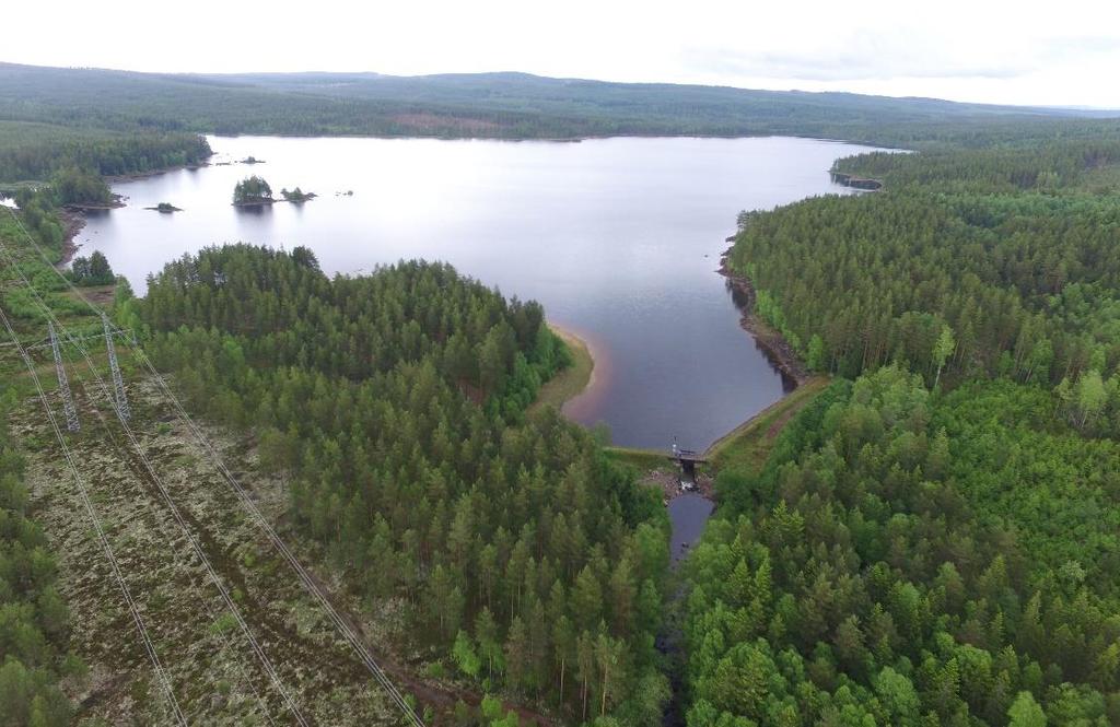 Sjöns nya kontur Sjöns nya kontur kommer att ritas in på de officiella kartorna efter ett ortofoto som togs 4 juni 2018.