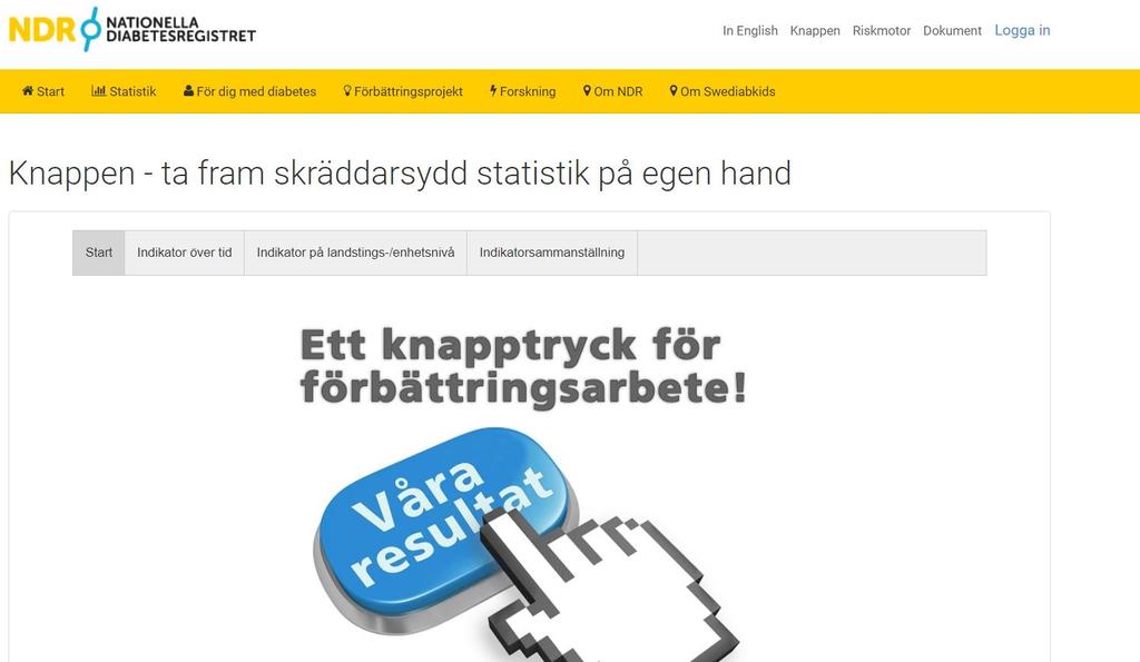 Nationella diabetesregistret ett enkelt sätt