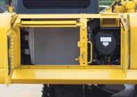 H YDRAULISK GRÄVMASKIN FÖRDELAR VID UNDERHÅLL Enkelt underhåll Komatsu har konstruerat med fokusering på lättåtkomliga servicepunkter.