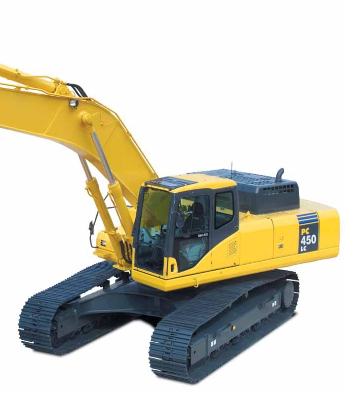 MOTOREFFEKT 257 kw 349 Hk Enkelt underhåll Längre bytesintervall för motor- och hydrauloljor Standard monterad vattenavskiljare Lätt rengöring av olje och vattenkylare då dem är monterade sida vid