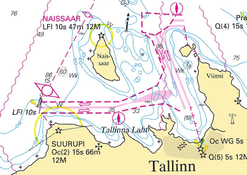 Lysvidden för fyren Suurupi är ändrad till 12M. Fyren Suurupi Oc(2) 15s 12M 59-27,81N 24-22,82E Estonia. Gulf of Finland. W of Tallinn.