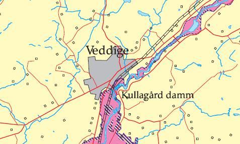 6.2 Geologisk beskrivning av området Veddige ligger utmed en större dalgång den sk Viskandalgången längs vilken Viskan rinner fram.