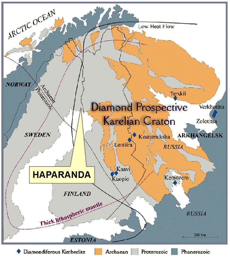 Haparanda Diamant Haparanda ligger i den