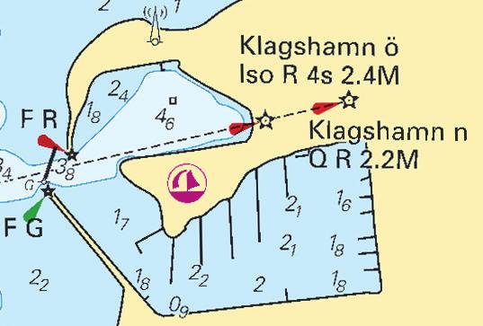12 Öresund / The Sound * 7681 Sjökort/Chart: 921 Sverige. Öresund. Klagshamn. Ändrad djupinformation. Efter sjömätning i Klagshamn skall djupinformationen ändras enlig sjökortet.