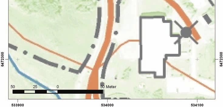 Anläggningarna förekom spritt inom ytan och stolphålen utgör lämningar efter stolpar av små dimensioner (se bilaga 2).