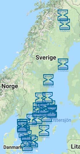 33 deltagande sjukhus, än så länge Akademiska sjukhuset KS-Solna Falu lasarett Mälarsjukhuset Capio S:t Göran Sundsvall Umeå Enköping Motala Oskarshamn Danderyd Nyköping Skövde