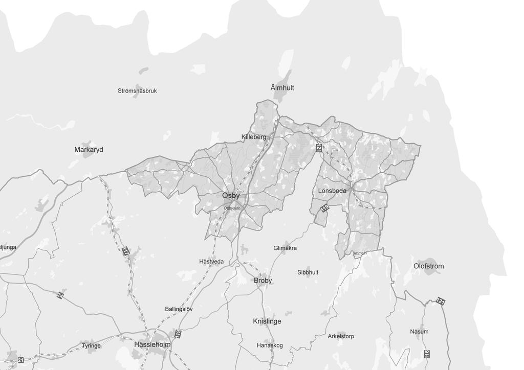 VA FÖRSÖRJNING - FRAMTID Loshult Hökön Hallaryd Visseltofta Kräbbleboda Boalt Skeingesjön Hasslaröd Sibbarp Skansen Östra Genastorp Vilshult Kyrkhult Östanå Reningsverk Vattenskyddsområde/vattenverk