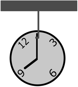 sida 6 / 9 18. En klocka hänger fast i sin minutvisare så att klockan roterar när den är i gång på vanligt sätt. Harri stirrar intensivt på klockan i 24 timmar.