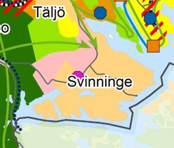 Del 1 - Styrdokument Översiktsplan 2040 I översiktsplanen bedöms att Svinninge planprogram i stora drag är aktuellt som styrdokument.