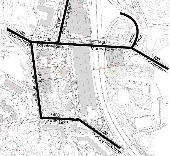 centrum. Under 2006 gjorde WSP en grov trafikräkning i de södra och mellersta delarna.