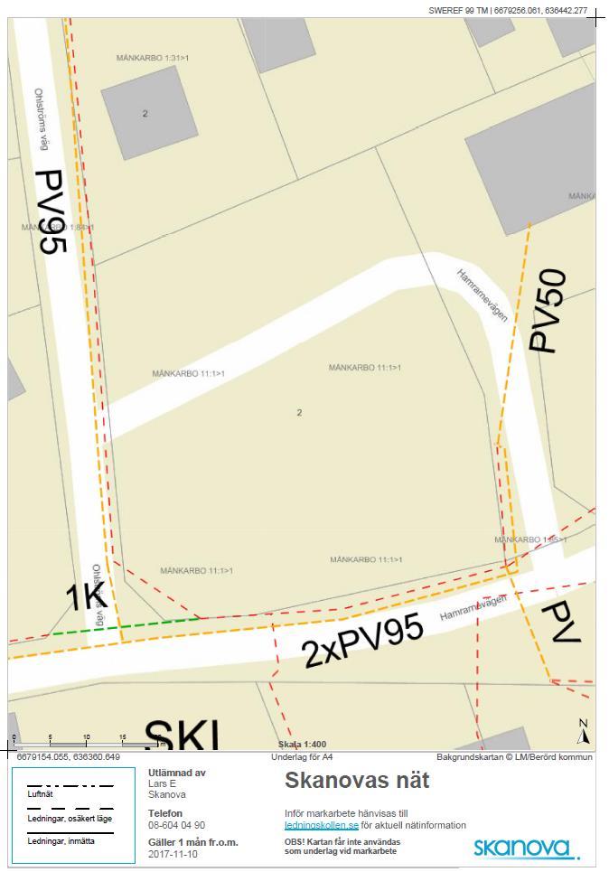 7(11) Kommentar: Noterat. Skanova Bil. 6 I sitt yttrande framför Skanova följande: Detaljplan DP 2015 Månkarbo.