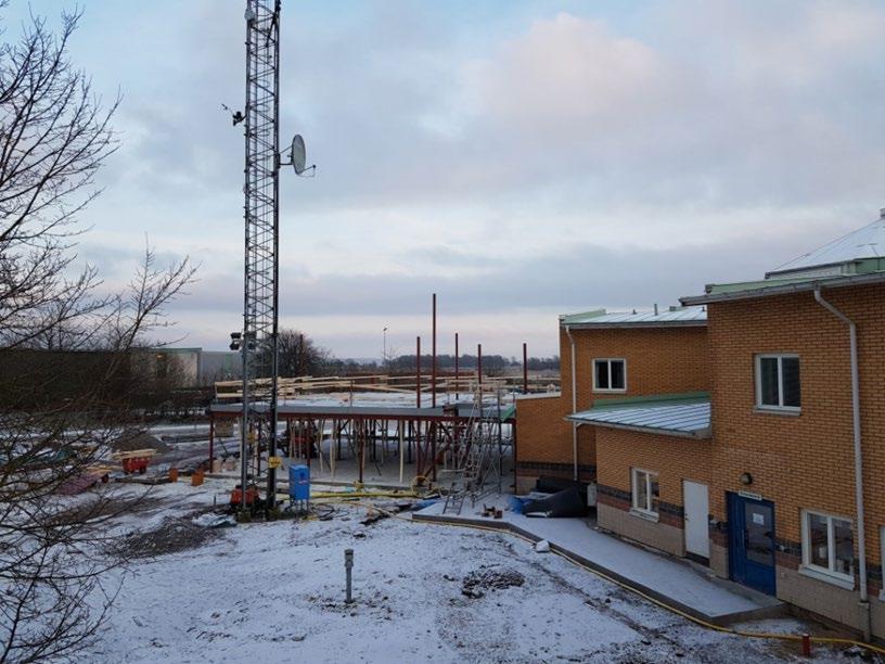 Redovisning Fastighet Tillbyggnad kontor Brandstationen Årets händelser Arbetsbelastningen på Fastighetsavdelningen har under året varit hög, på grund av: - Flera stora investeringsprojekt har