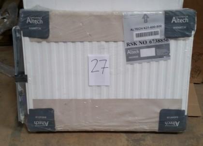 (NY) Altech radiator 11x600mm*1000mm 0739-025 Avslut: 18:25 1