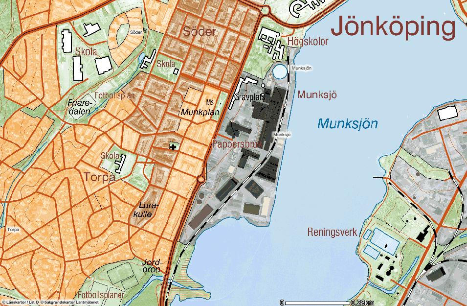 repo001.docx 2012-03-2914 1 Inledning 1.1 Bakgrund Södra Munksjöområdet kommer att ombildas till bostadsområde av stadskaraktär, med flerbostadshus, gator och parker mm.