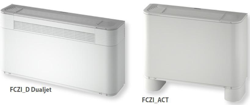 FCZI Fläktkonvektorer med inverterstyrda borstarfria motorer (EC) Universal eller med fötter för uppställning på golv. Aermec deltar i EUROVENT program FCH. Produkterna finns på webbplatsen www.