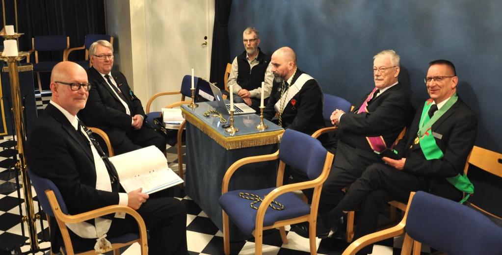 Grad I i Sala Onsdagen den 28 oktober var det sammankomst i grad I hos Sala Frimurarebröder.