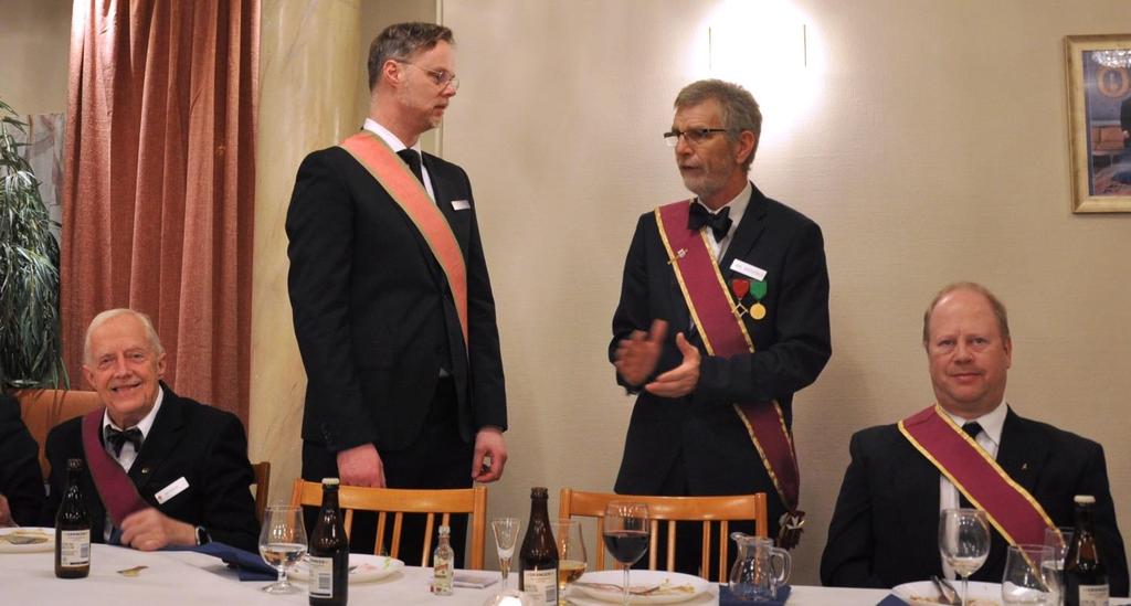 Grad VI på Termometergatan Tisdagen den 21 november genomförde S:t Andreaslogen S:t David sin sista reception i grad VI för terminen.