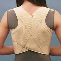 Elcross skuldra TO - Elastiskt mjukt hållningsbandage med bomull mot huden för patienter som behöver stöd över bröstryggen vid t.ex. hållningsträning. Polstrade axelband gör att bandaget inte skaver.