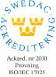 Rapport Sida 8 (8) T1737097 E8ZDQBT50T Utf 1 SWEDAC ackrediterat laboratorium (Reg.nr. 2030).