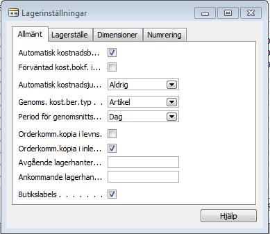 De angivna menyhänvisningarna refererar till Navigationsrutan i Navision. Körningen hittas under Lager Reservdelar Prisbehandling.