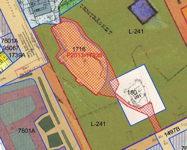 Sida 4 (8) Detaljplaner Planöversikt, planområdet har röd rutmarkering. Stadens planöversikt visar de planer som berörs av planförslaget.