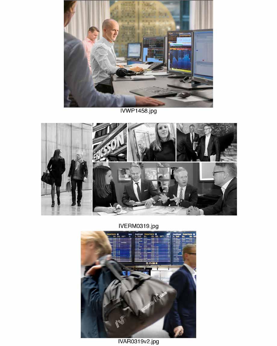 verksamhet Aktivt ägande Industrivärdens inflytande i innehavsbolagen grundas på såväl betydande ägarandelar som en stark förtroendeposition.